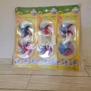 Set of 6 Crayola Color Cakes Cupcakes Driver Makers 3-2 Count Packages New